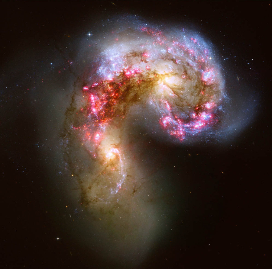 Antennae Galaxies-NO FRAME NGC4038-4039-480 MB-Black Frame-110x110